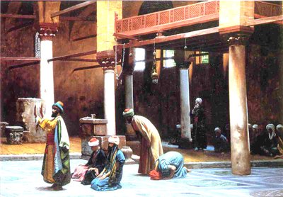 Prayer in a Mosque by Jean Leon Gerome